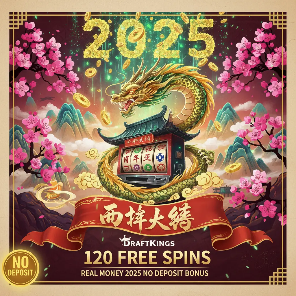 120 free spins for real money 2025 No Deposit Bonus - DraftKings